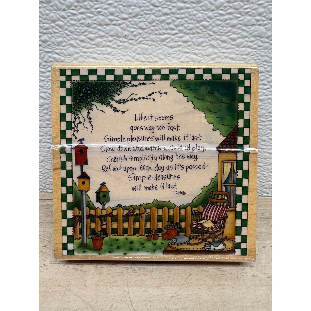 Inkadinkado Poem By Joy Marie Wood Mounted Rubber Stamp